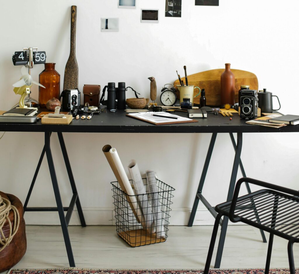 Home Office Desk with storage under